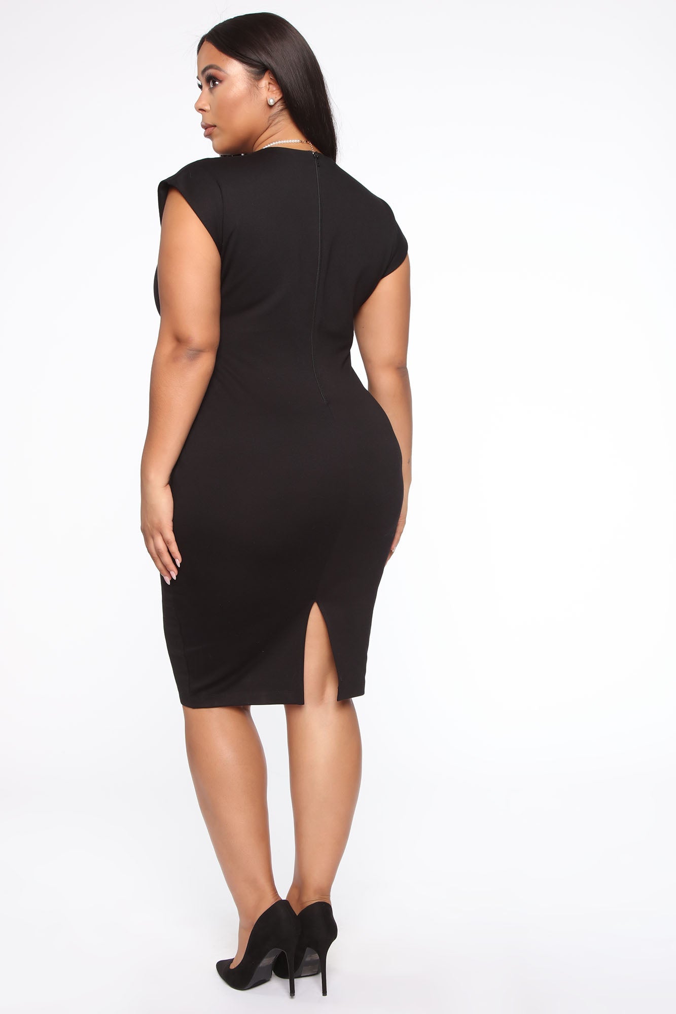 CEO Moves Body Sculpting Midi Dress - Black