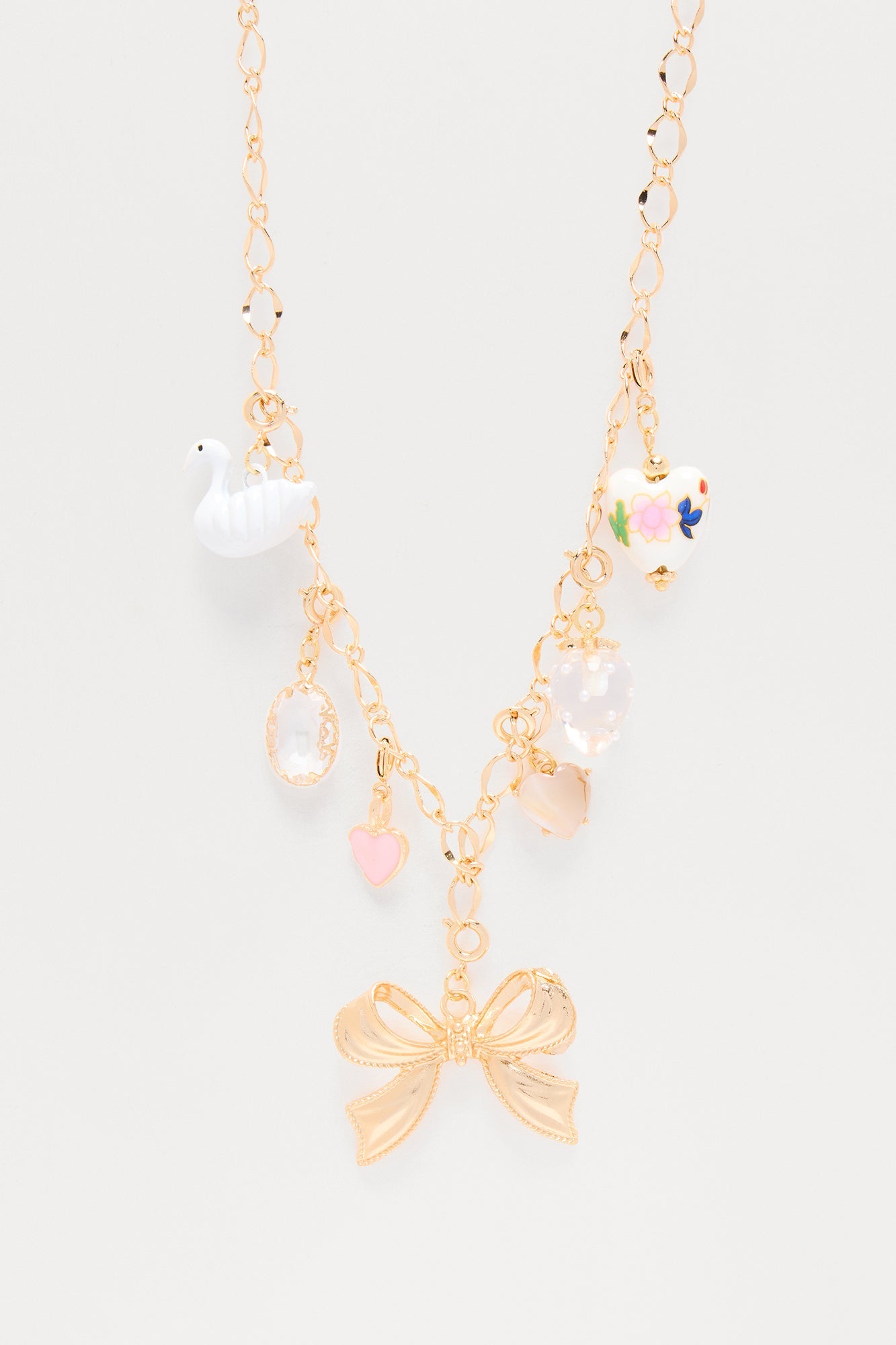 Soft Sunday Charm Necklace - Gold