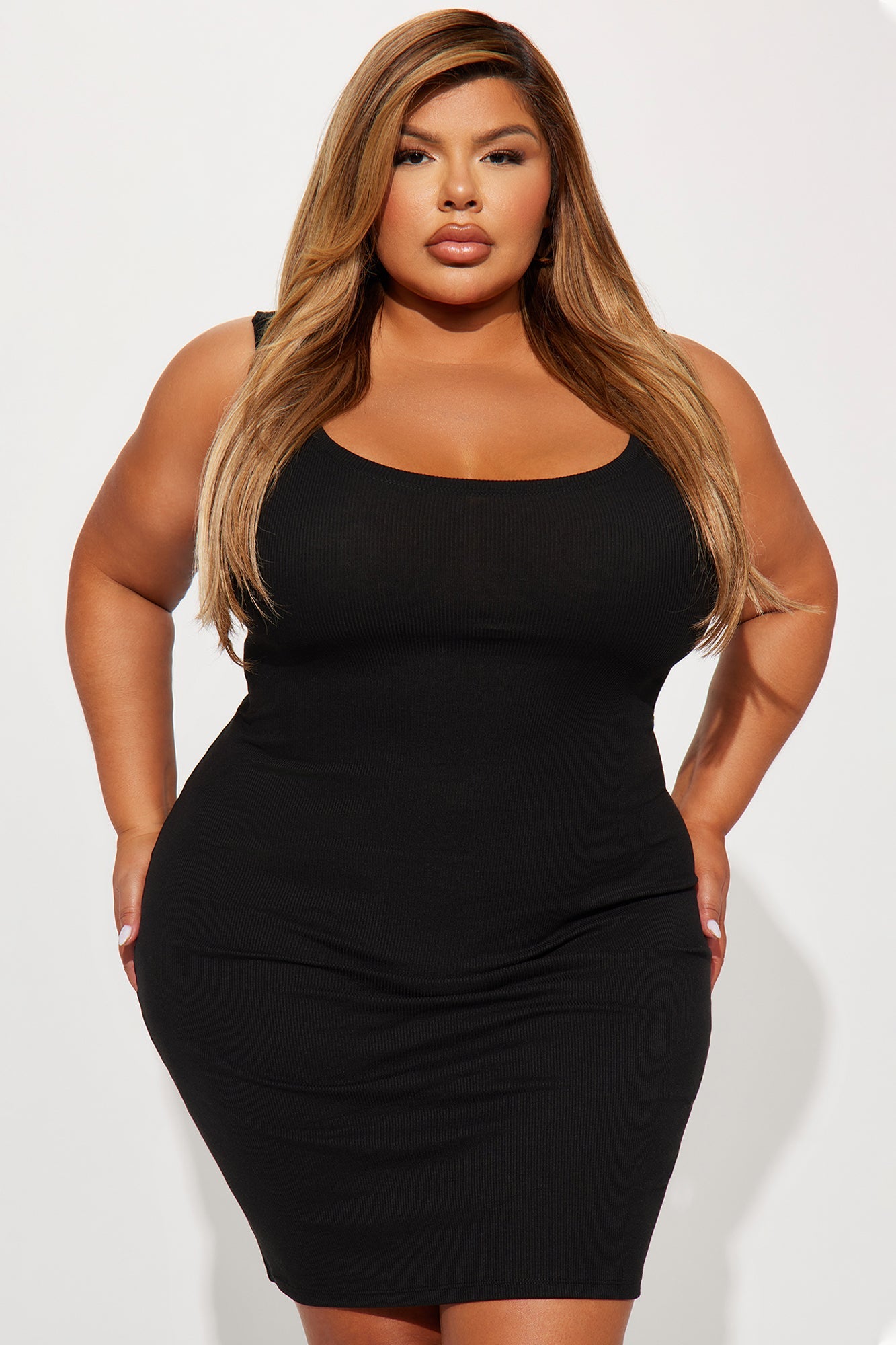 Love All Of Me Midi Dress - Black