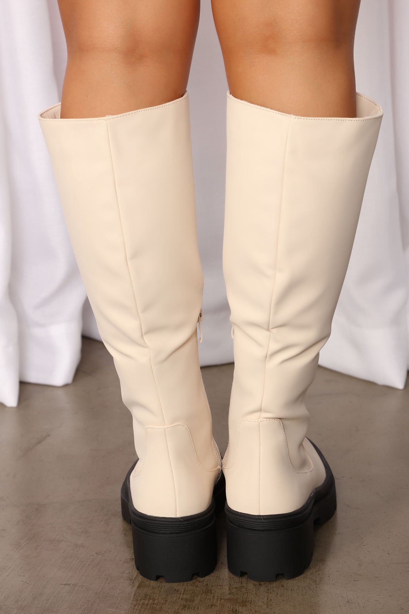In My Prime Knee High Boots - Cream