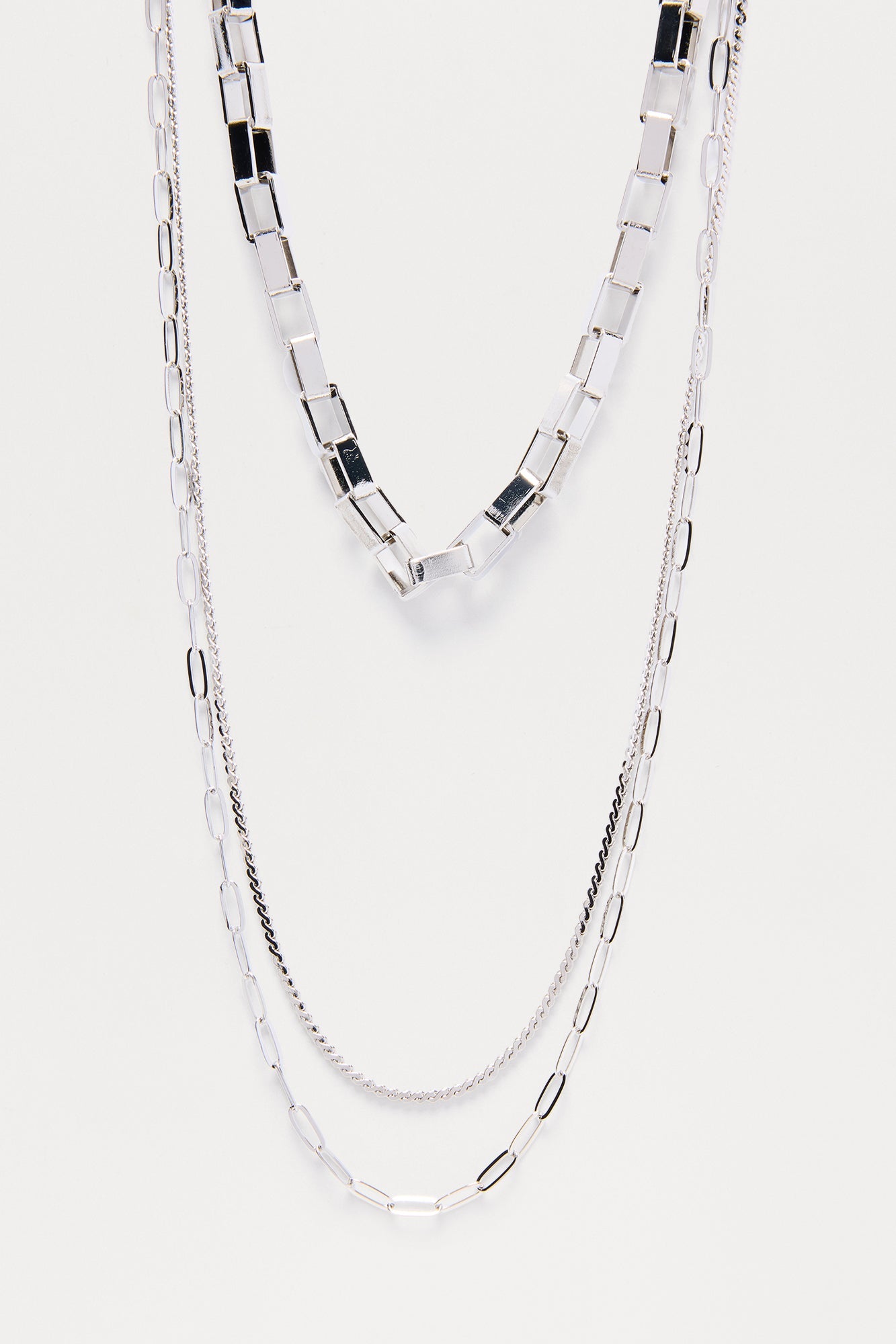 Stack Pack Necklace - Silver