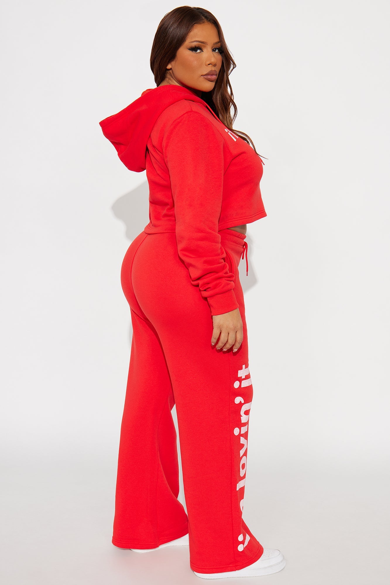 Senara McDonald's I'm Lovin' It Cropped Hoodie - Red