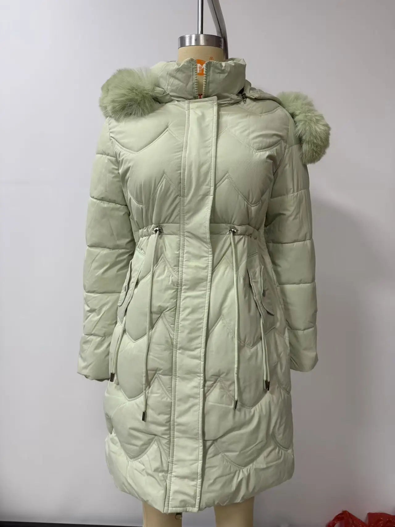 Senara Luxe Fur Collar Coat