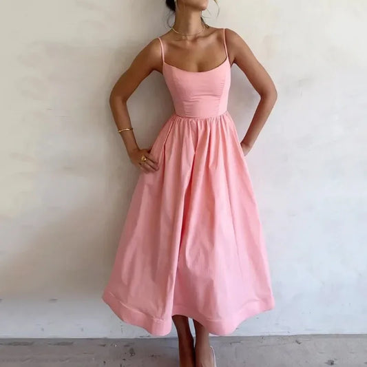 Senara Riviera Pleat Dress