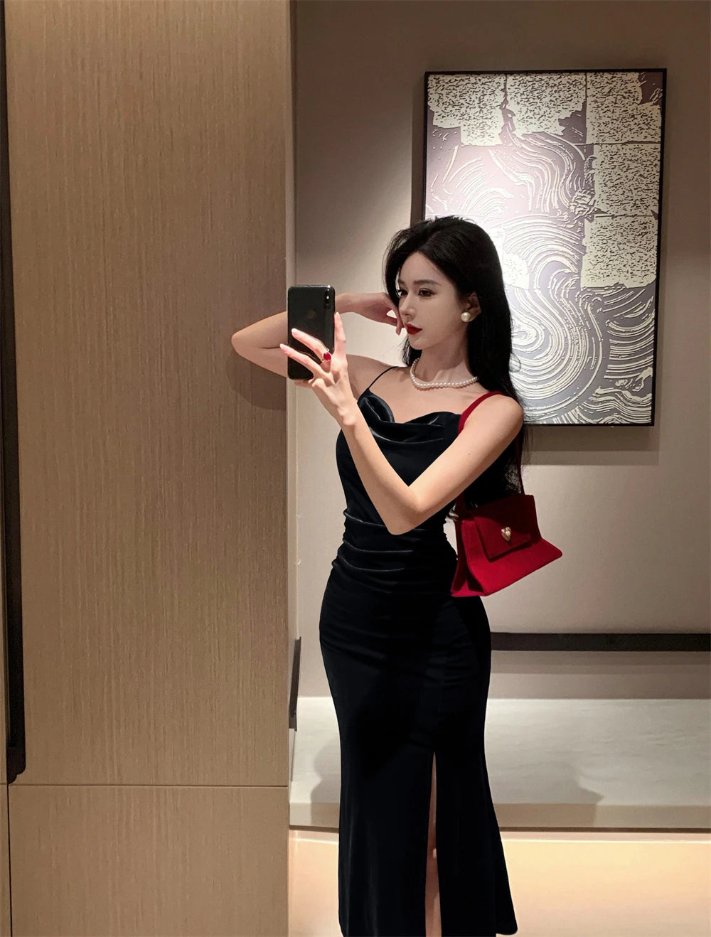 Senara Midnight Velvet Dress