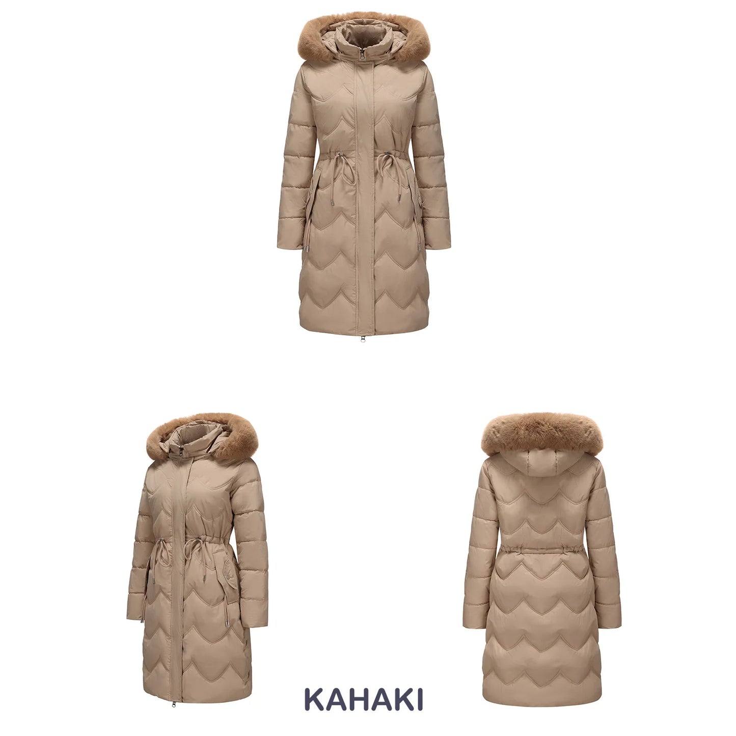 Senara Luxe Fur Collar Coat