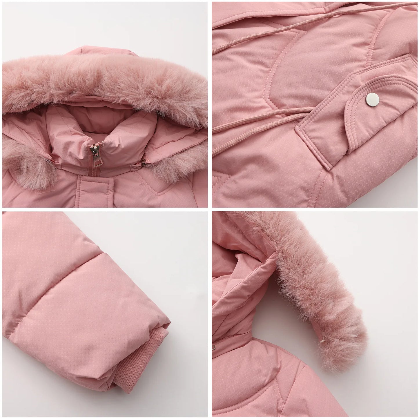 Senara Luxe Fur Collar Coat