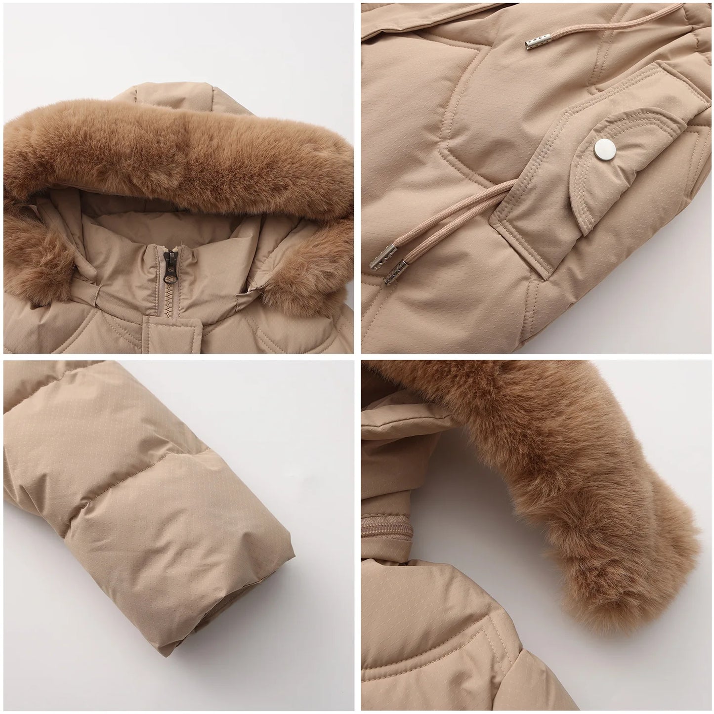 Senara Luxe Fur Collar Coat