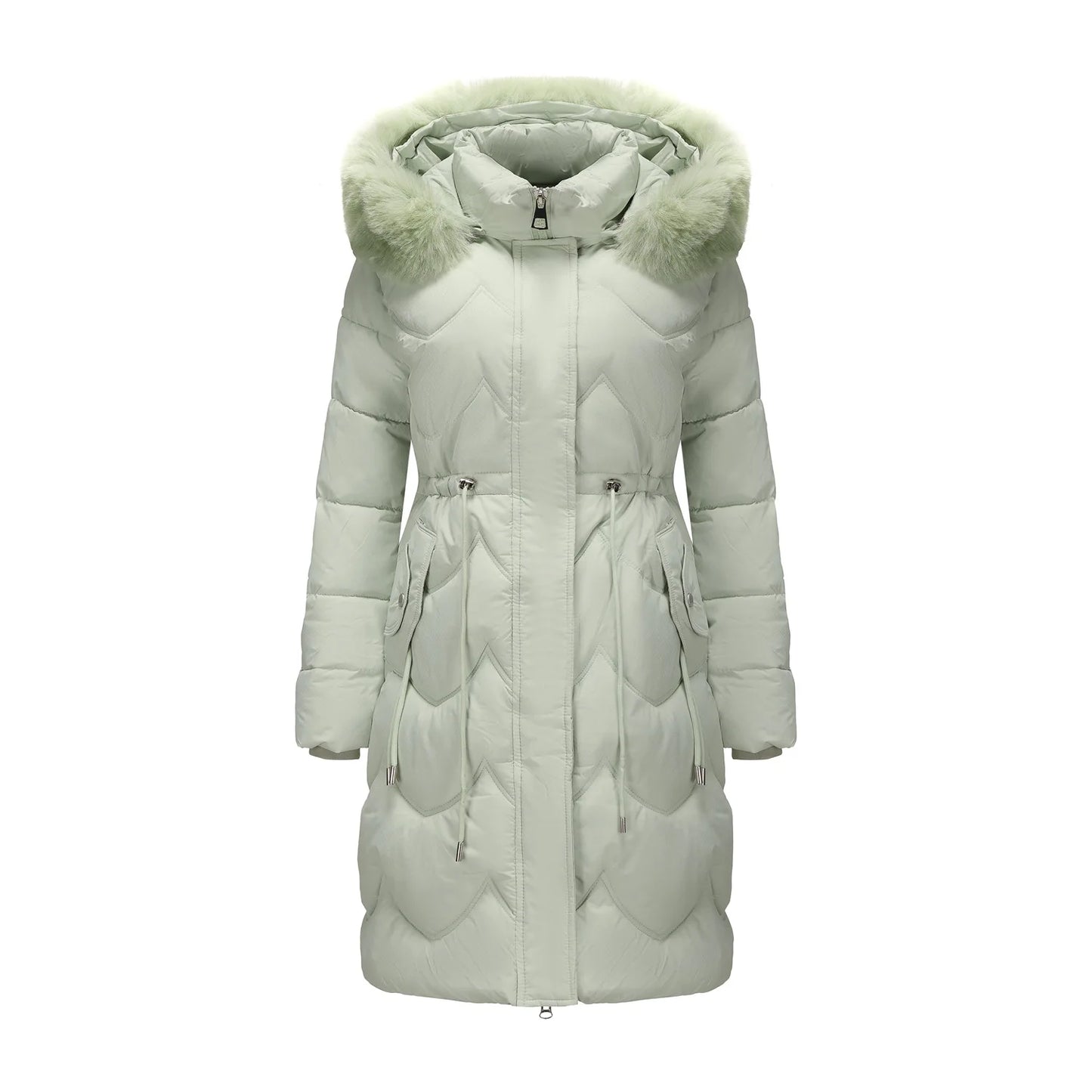 Senara Luxe Fur Collar Coat