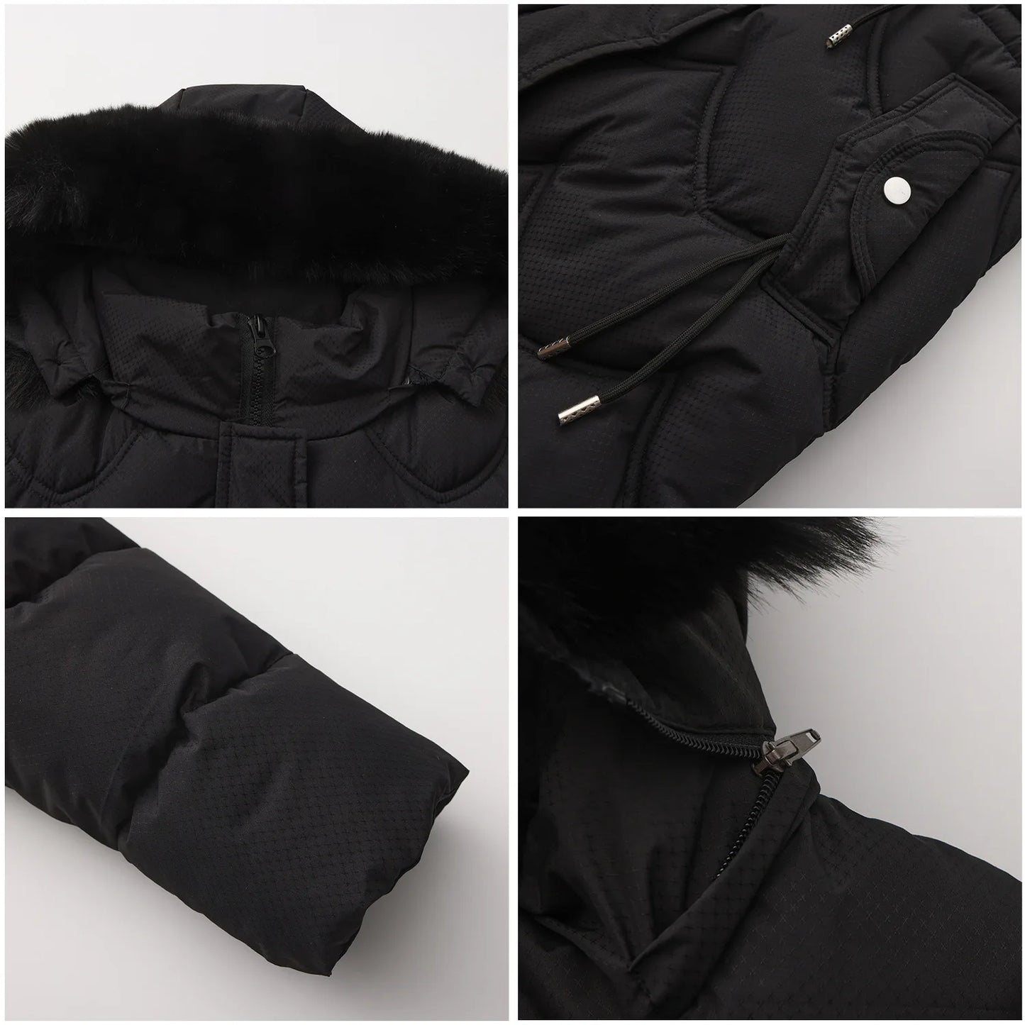 Senara Luxe Fur Collar Coat