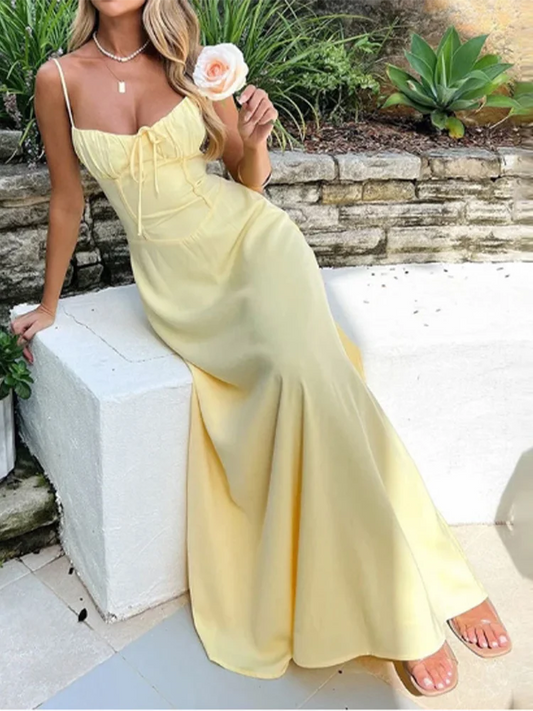 Senara Elegant Tie Dress