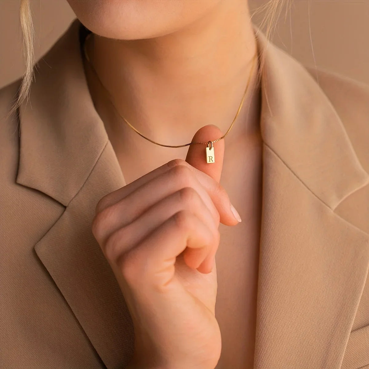 Senara Signature Initial Necklace