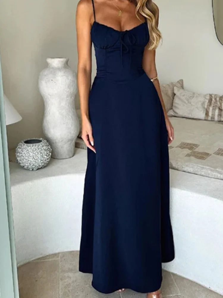 Senara Elegant Tie Dress