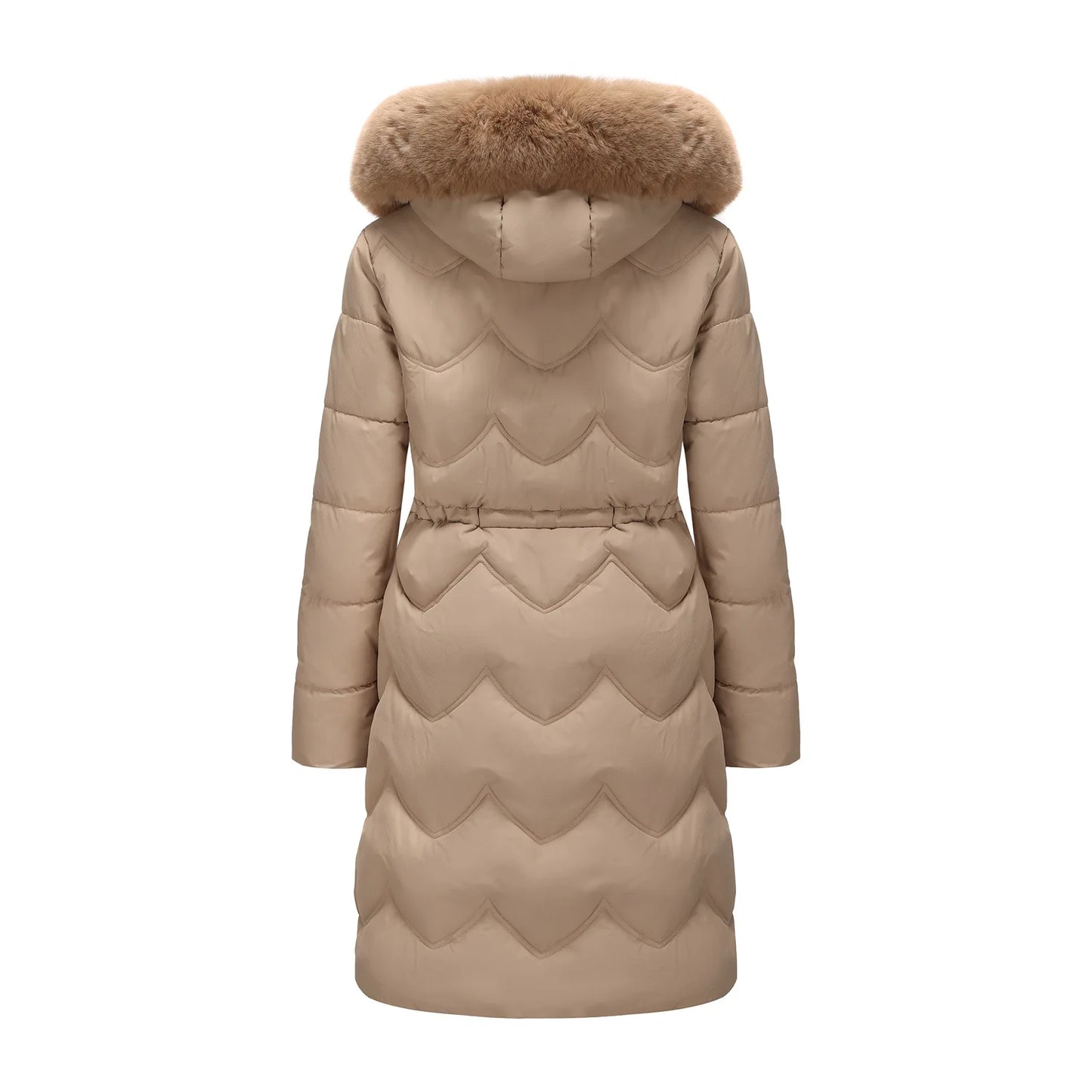 Senara Luxe Fur Collar Coat