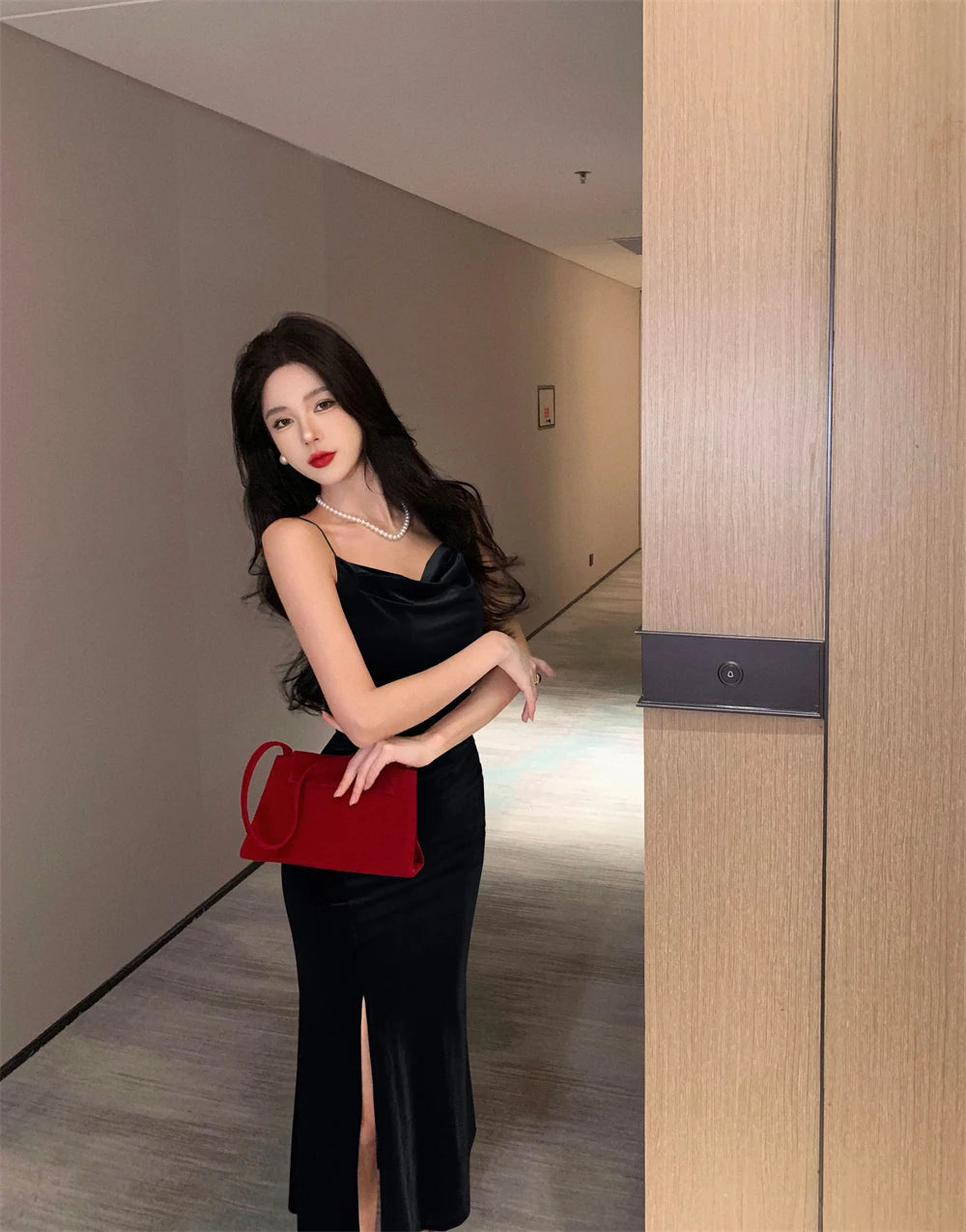 Senara Midnight Velvet Dress