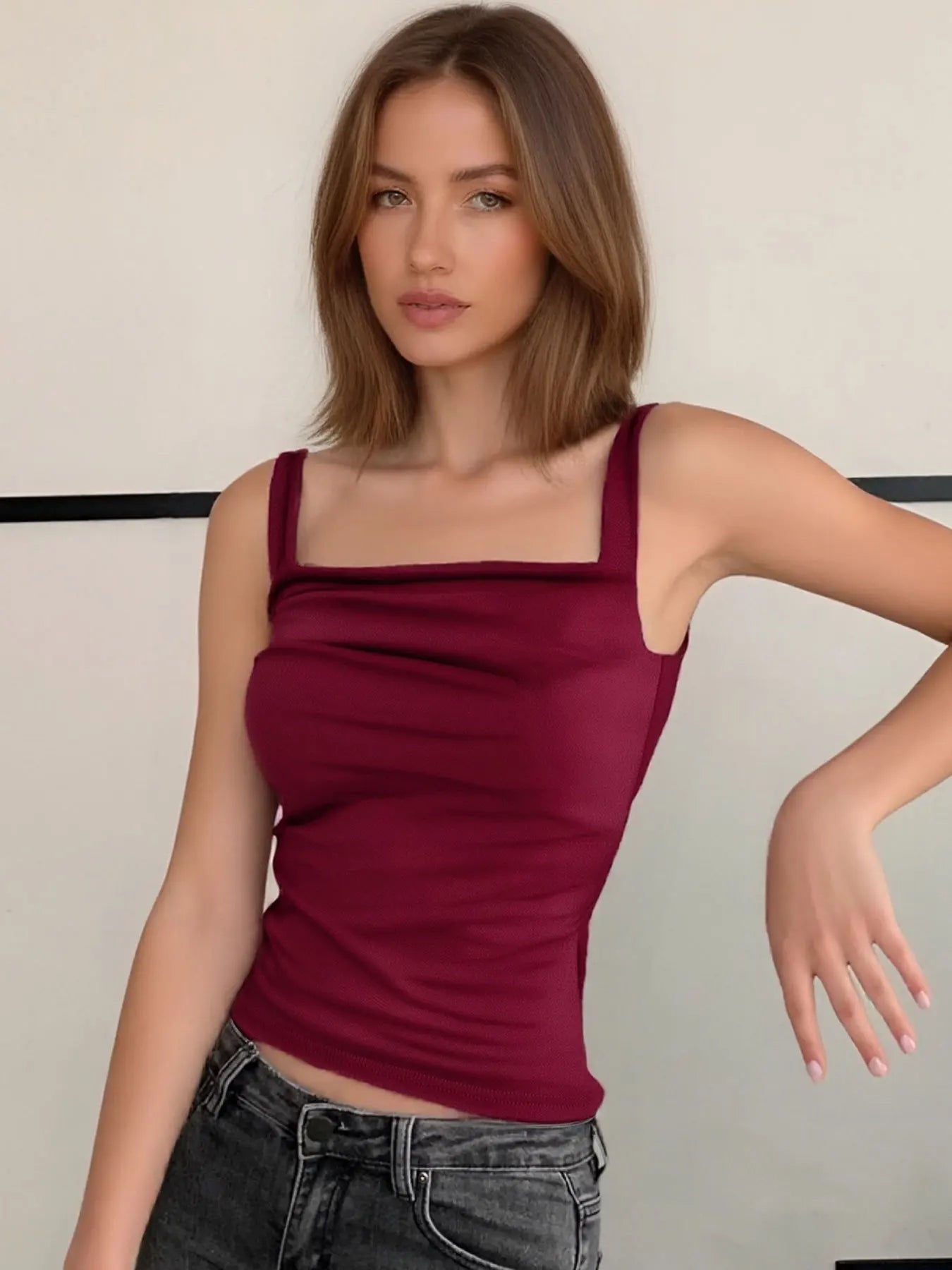 Senara Chic Street Fold Top