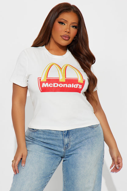 Senara McDonald's Baby Tee - White
