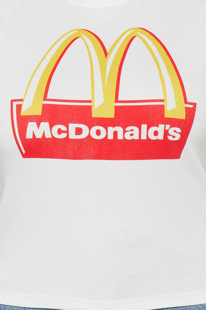 Senara McDonald's Baby Tee - White