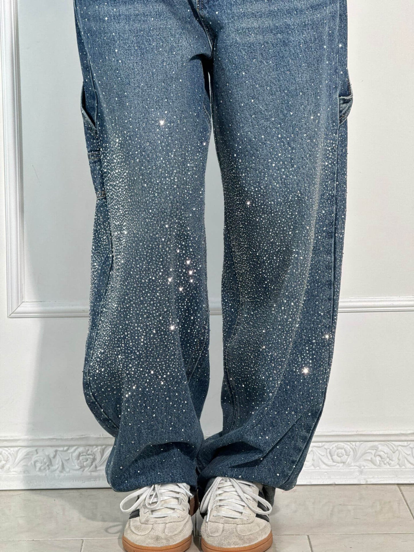Senara Balloon Carpenter Shine Denim Jeans