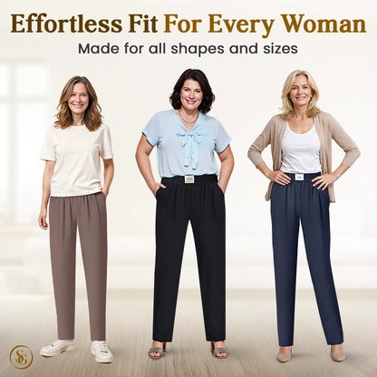 Senara SoftGlamor - Women's Ultra Soft Perfect Drape Pull-On Pants