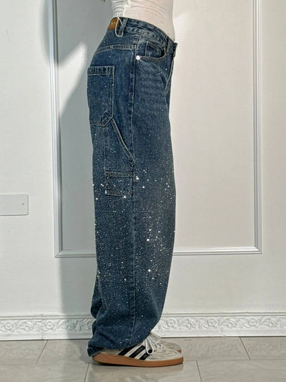 Senara Balloon Carpenter Shine Denim Jeans