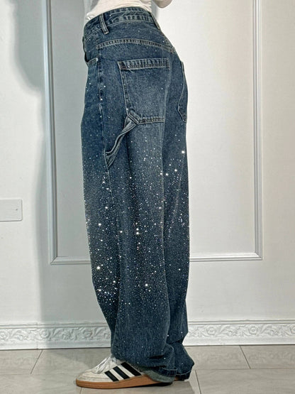 Senara Balloon Carpenter Shine Denim Jeans