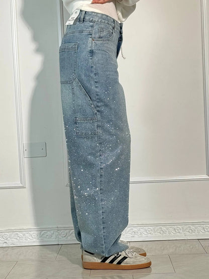 Senara Balloon Carpenter Shine Denim Jeans