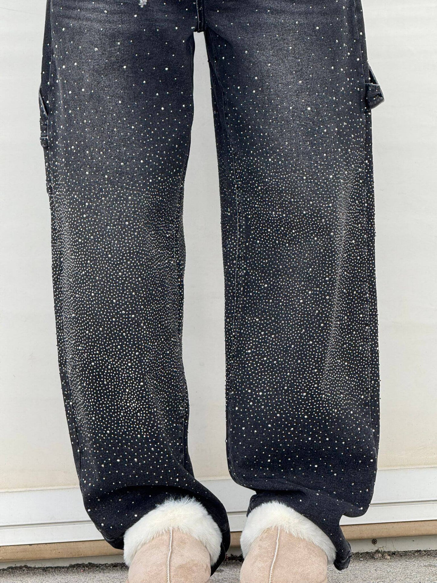 Senara Balloon Carpenter Shine Denim Jeans