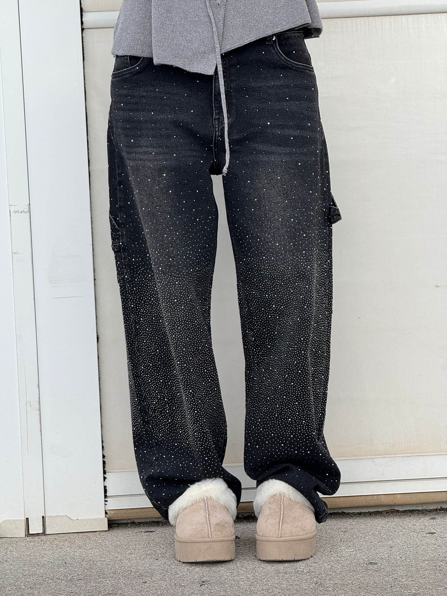 Senara Balloon Carpenter Shine Denim Jeans
