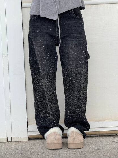 Senara Balloon Carpenter Shine Denim Jeans