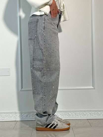 Senara Balloon Carpenter Shine Denim Jeans