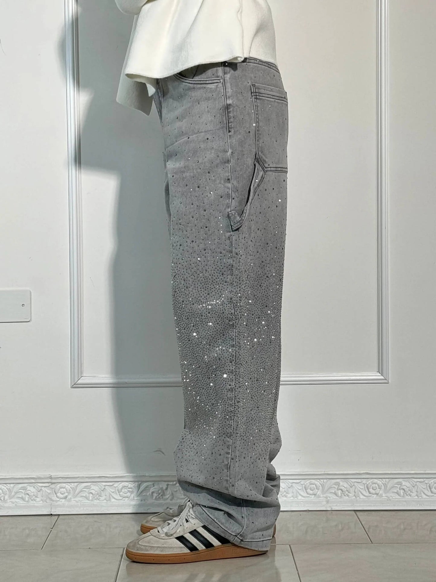 Senara Balloon Carpenter Shine Denim Jeans
