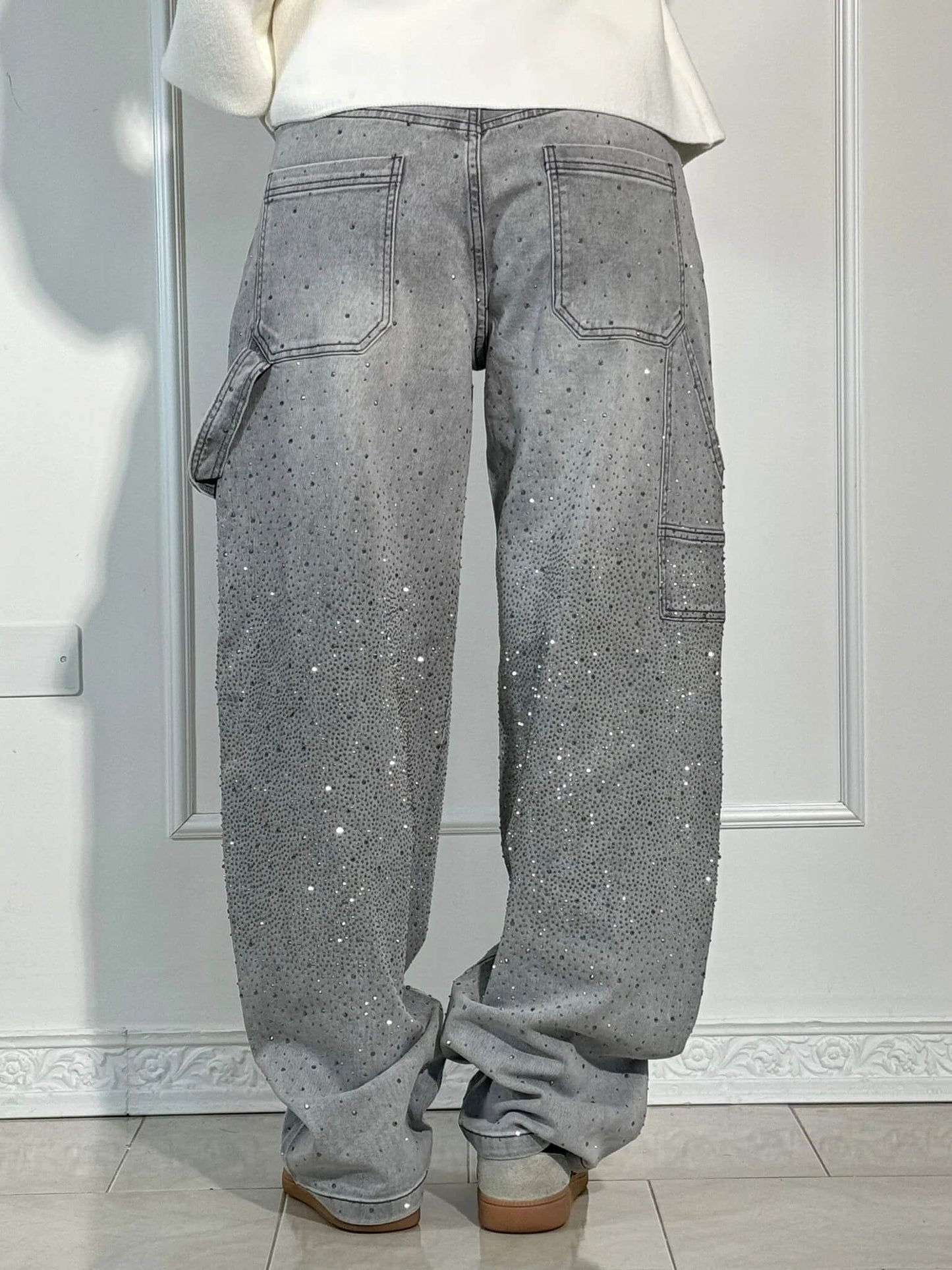 Senara Balloon Carpenter Shine Denim Jeans