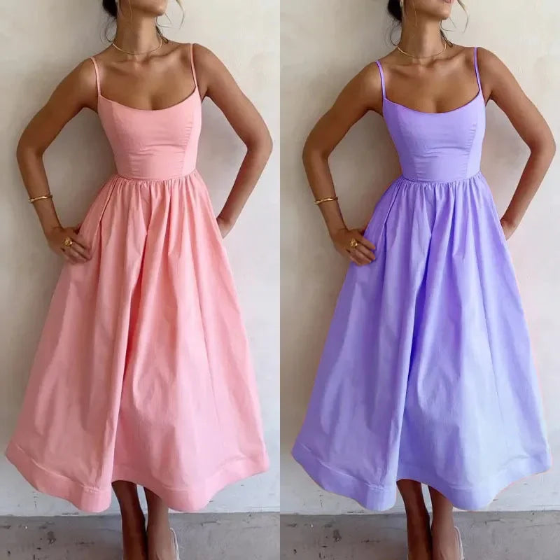 Senara Riviera Pleat Dress