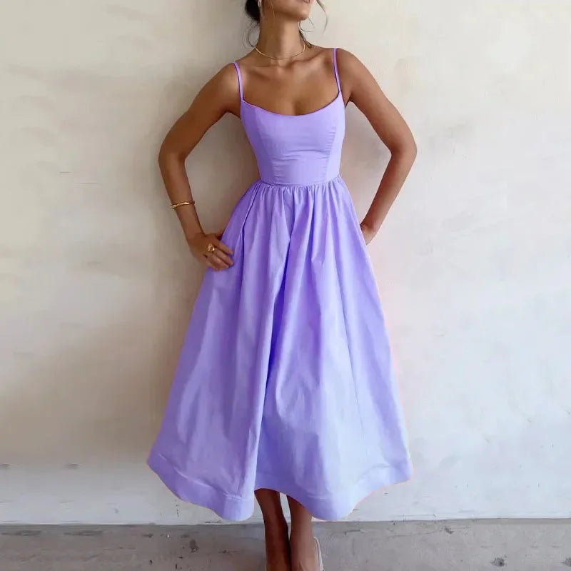 Senara Riviera Pleat Dress