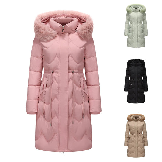 Senara Luxe Fur Collar Coat