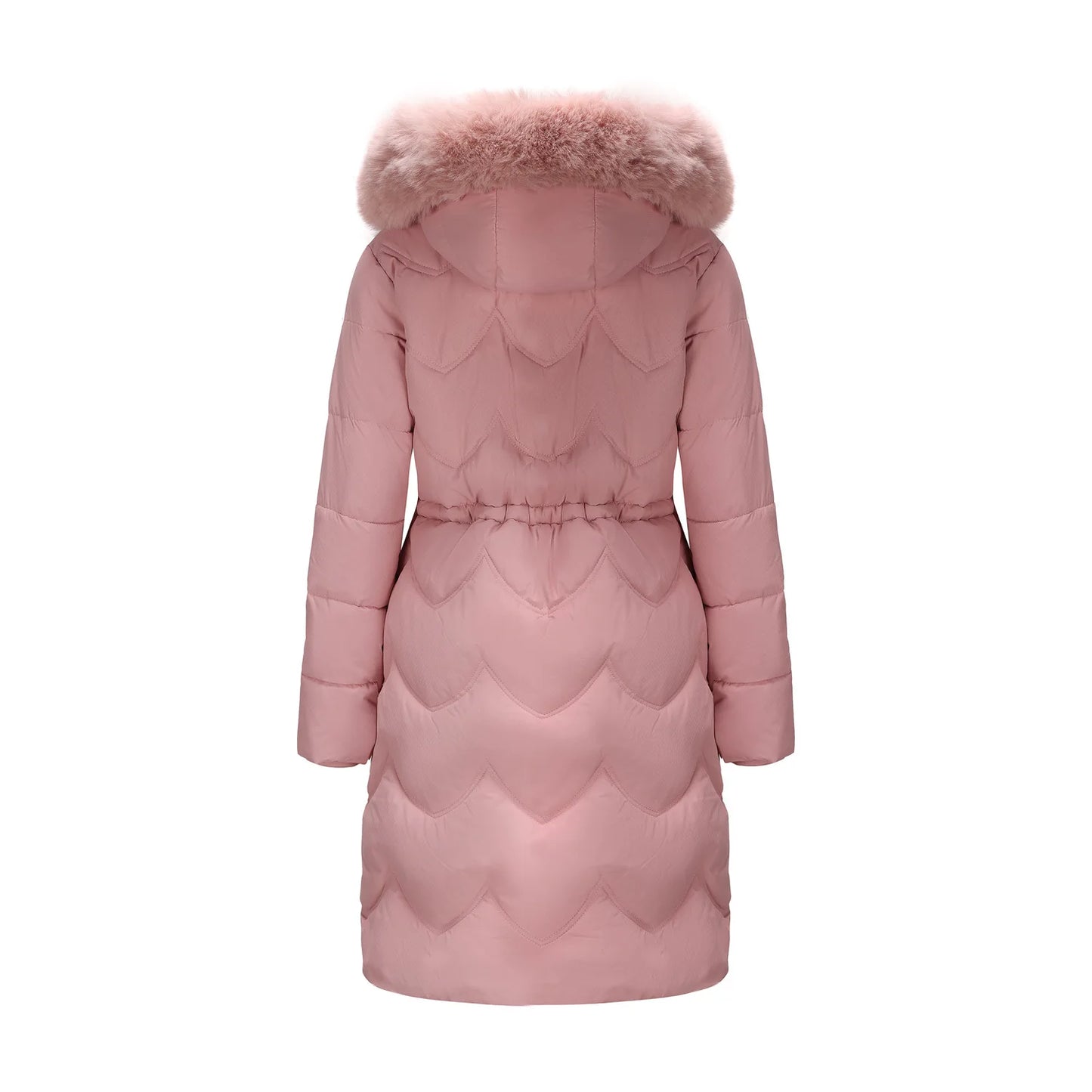 Senara Luxe Fur Collar Coat