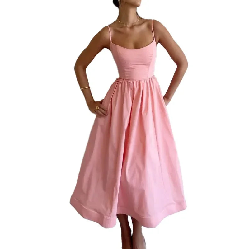 Senara Riviera Pleat Dress