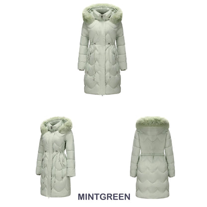 Senara Luxe Fur Collar Coat