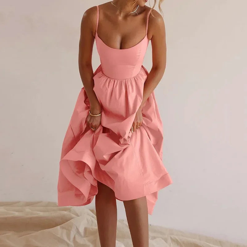 Senara Riviera Pleat Dress