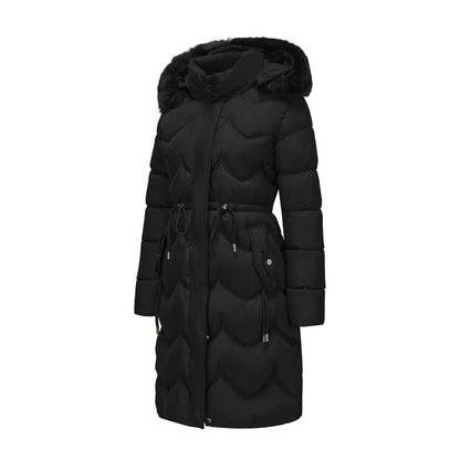 Senara Luxe Fur Collar Coat