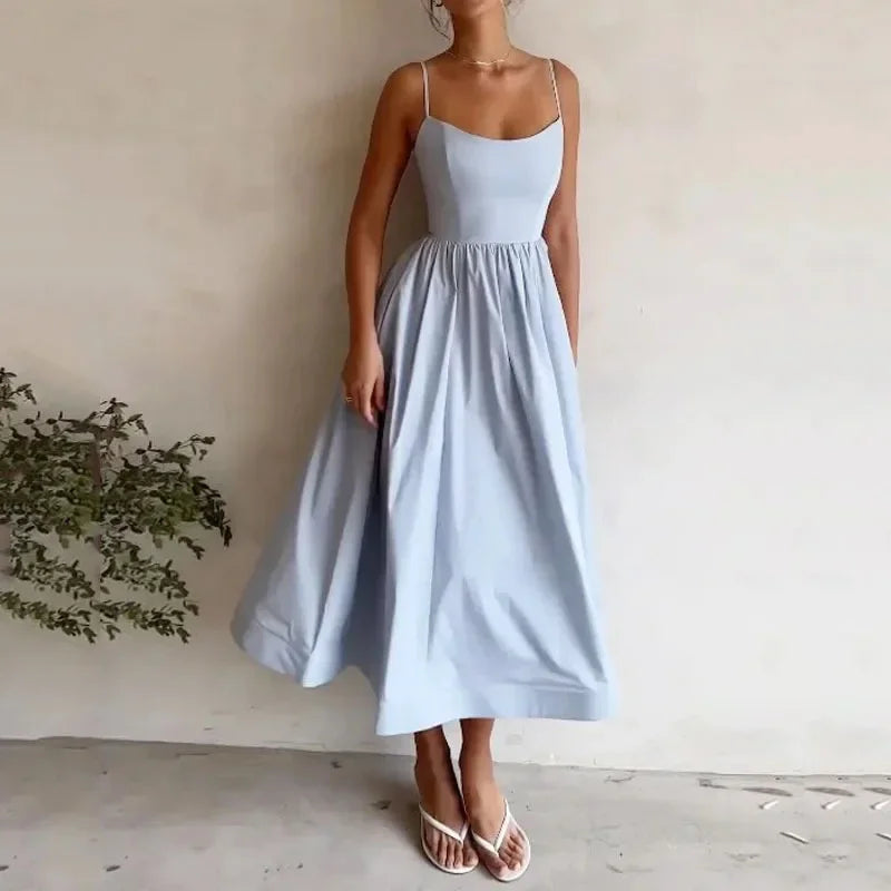 Senara Riviera Pleat Dress