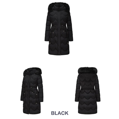 Senara Luxe Fur Collar Coat