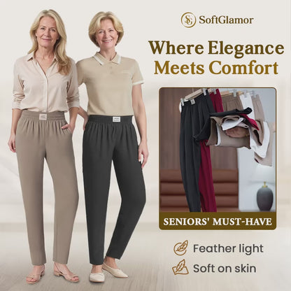 Senara SoftGlamor - Women's Ultra Soft Perfect Drape Pull-On Pants