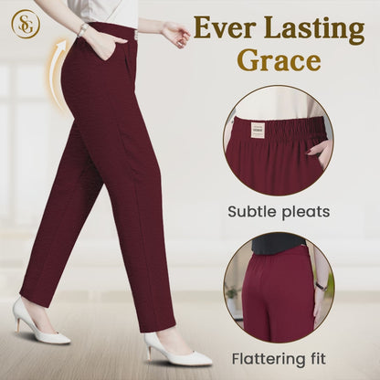 Senara SoftGlamor - Women's Ultra Soft Perfect Drape Pull-On Pants